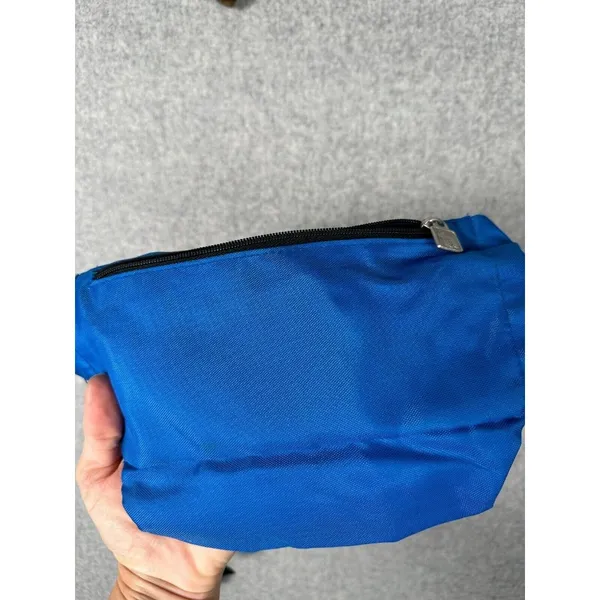 Vintage TA‎ Blue Fanny Pack 90s Retro Multiple Pockets Adjustable Retro Waist - Image 5