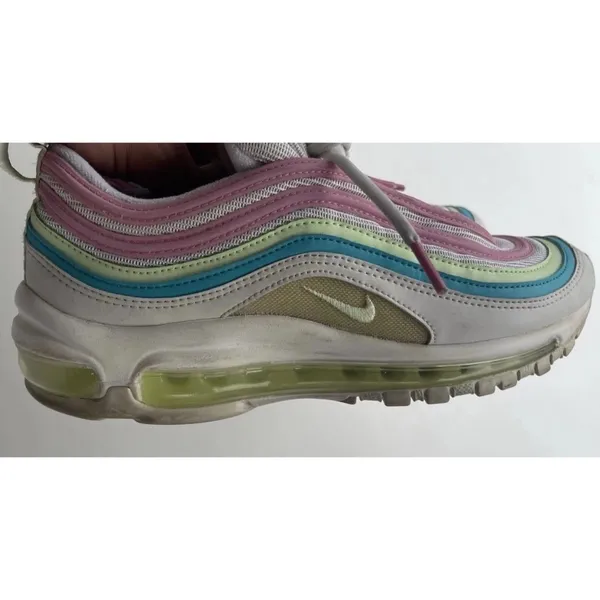 Nike Air Max 97 Women's Running Shoes SZ 7.5 White/Pink, CW7017-100 - Image 3
