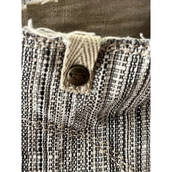 Roxy Woven Canvas Chukka Bootie Women 8 Gray Espadrille‎ Lace Up Mid Top Boho - Image 7