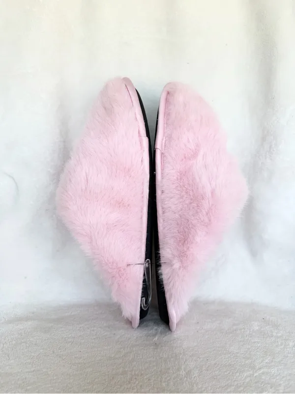 MWT Victoria’s Secret Luxe Plush Closed-Toe Slippers Size L - Image 5