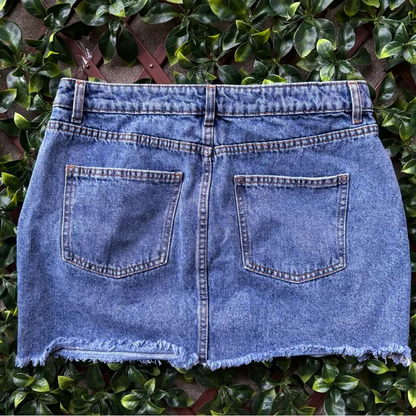 Cotton On Blue Denim Mini Skirt - Image 2