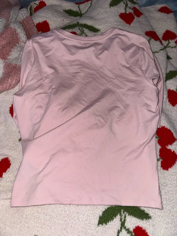 Hollister Long Sleeve Top baby pink - Image 3