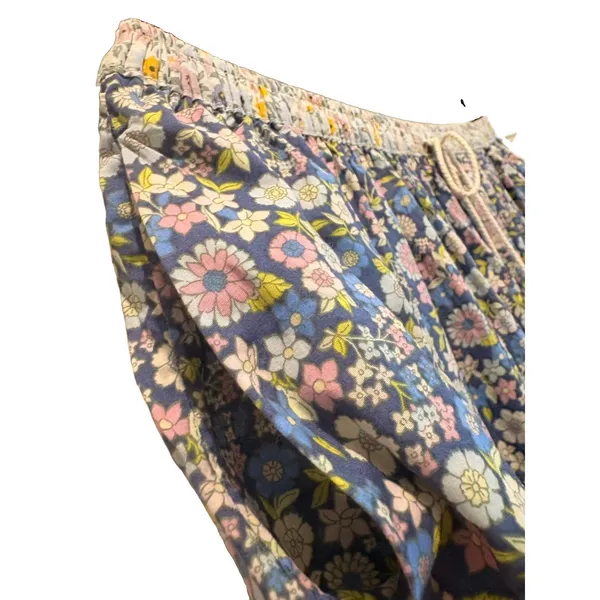 American Eagle Multicolor Floral Boho A-Line Midi Skirt Elastic Drawstring XL - Image 5