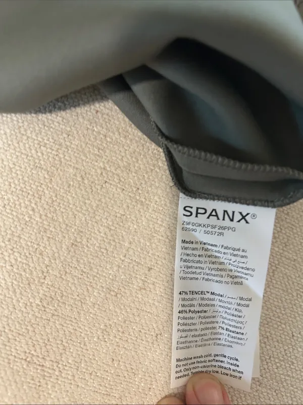 SPANX® AirEssentials Stripe Side Slit Maxi Dress, Frost Moss, sXL, NWOT #50572R - Image 8