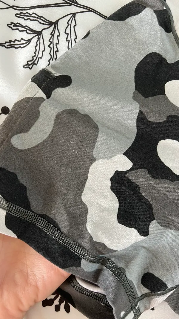 White camo Aerie Biker Shorts - Image 3