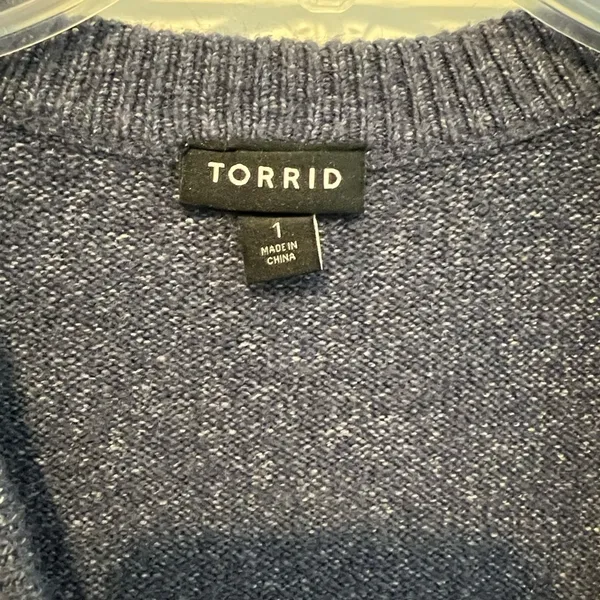 Torrid Diamond Argyle Pattern Cardigan Blue, Lavender, Pink Button Up 072626 - Image 3