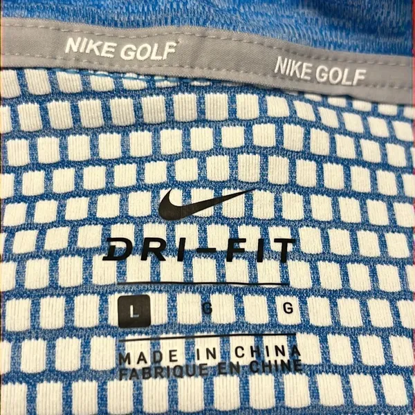 Nike Golf Women’s Dri-Fit Long Sleeve Pullover Heather Light Blue Shirt- Large - Image 9