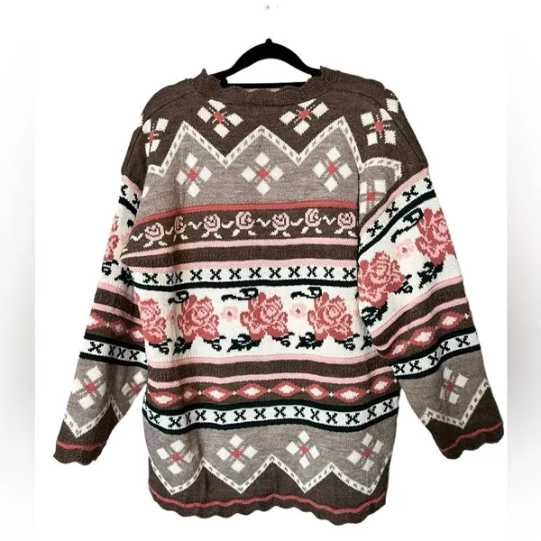 Vintage, Dana Scott Grannycore Sweater Size M - Image 3
