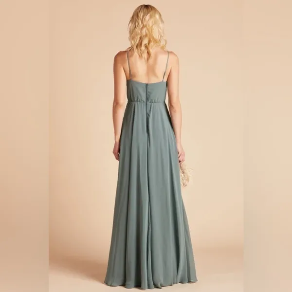 BIRDY GREY Kaia Chiffon Dress In Sea Glass - Image 3