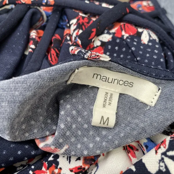 Maurices Sundress Size Medium Strappy Handkerchief Hem Boho Romantic Vacation - Image 9