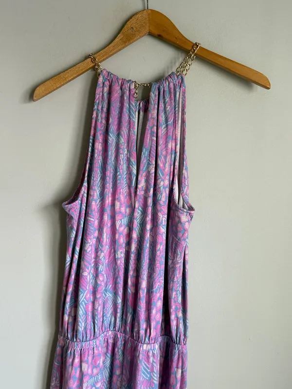 Lilly Pulitzer Bowen Jumpsuit in Pink Sorbet High Altitude print Large - Image 9
