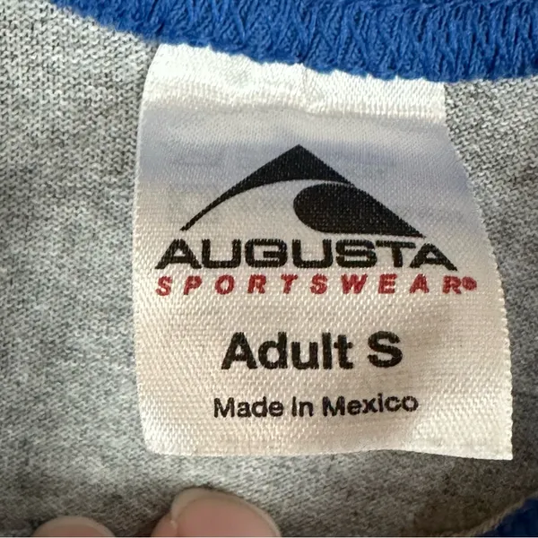 Augusta Sportswear Love Patriots Football Blue Gray Women’s 3/4 Sleeve Top T-shirt Small Blokecore - Image 6