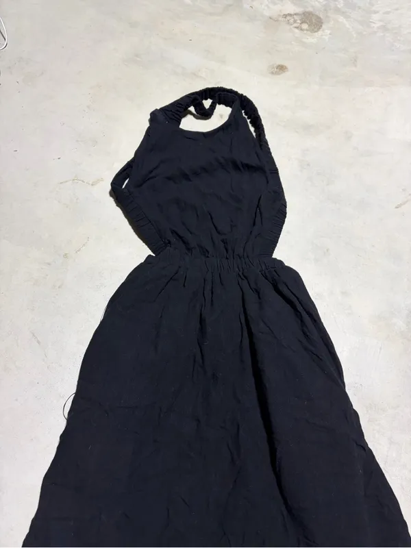Vici NWT Black cross strap open back Dress medium - Image 2