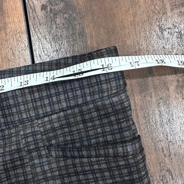 Amanda & Chelsea Womens Size 8 Plaid Straight Leg Career Pants‎ Gray Black - Image 11