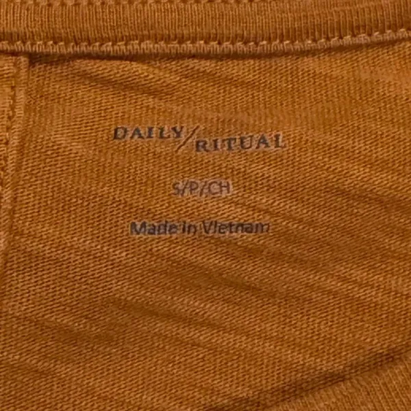 Anthropologie Daily Ritual Tan T-Shirt Dress Women’s Small - Image 3