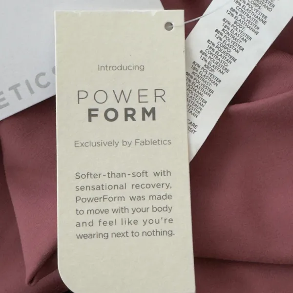 1689 | NWT Fabletics Cashel Activewear PowerForm Ruched Leggings Pink Womens‎ M - Image 8