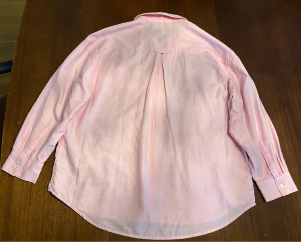 Old Navy “The Boyfriend Shirt” Pink Medium - Image 6