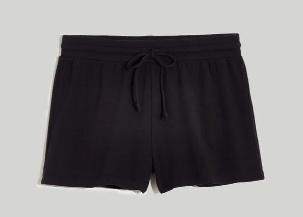 Madewell • MWL Breeze Drawstring Shorts lounge pj pajama knit True Black - Image 4