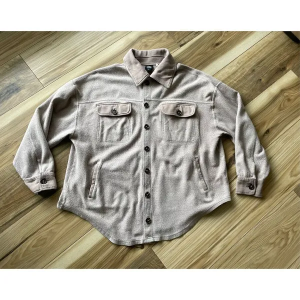 PacSun Homecoming Button Down Fleece Women’s Shirt XS - Image 2