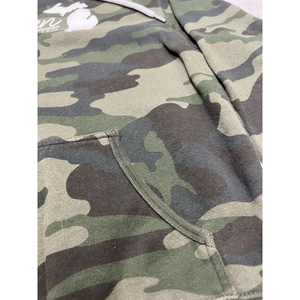 Livnfresh Smitten‎ With The Mitten Michigan Camo Hoodie Sweatshirt Green Small - Image 4