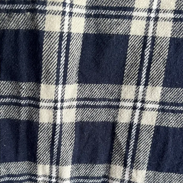 NFL Patriots Blue and White Plaid Button Down Shirt Juniors Woman’s size‎ Medium - Image 3