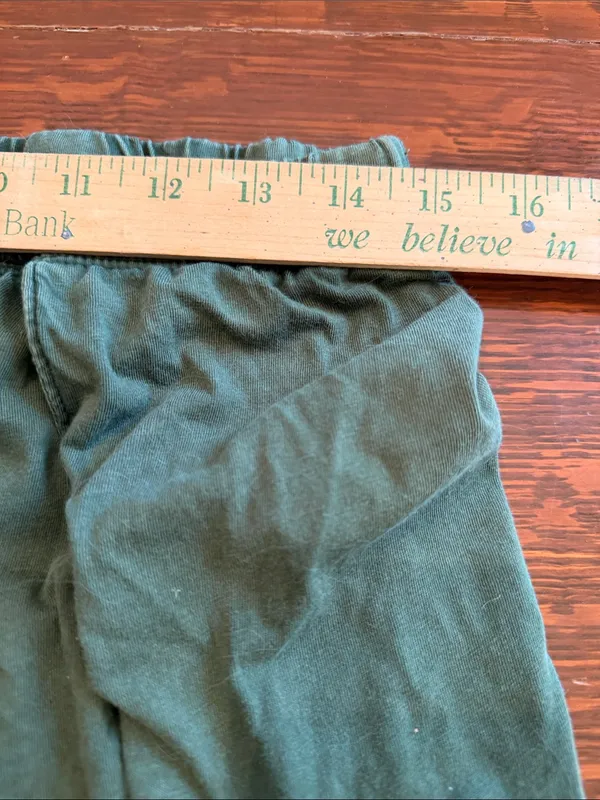 Daily Practice Anthropologie Green 100% Cotton Pants Size Medium - Image 7