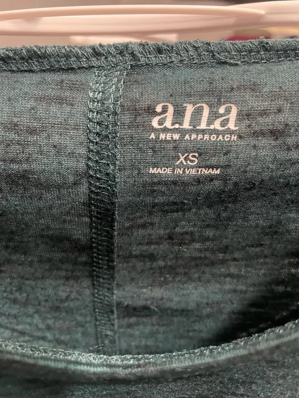 a.n.a Green Space-Dye Scoop Neck Long Sleeve - Image 2