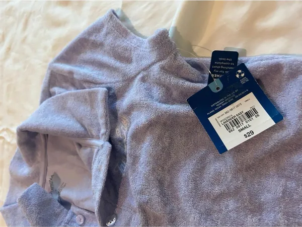 ab46 Woman Arizona Jeans Crop Top Shirt Lavender Size Small - Image 3