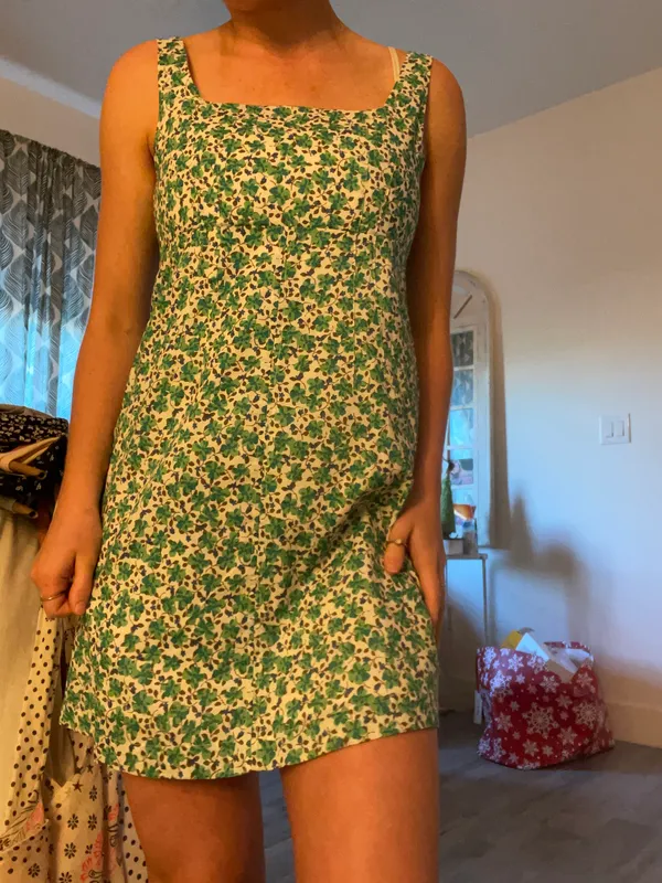 Green Floral Sundress - Image 2