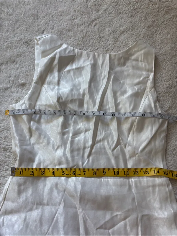 Lulus Sophisticated Selection White Sleeveless Backless Mini Dress Size large - Image 7