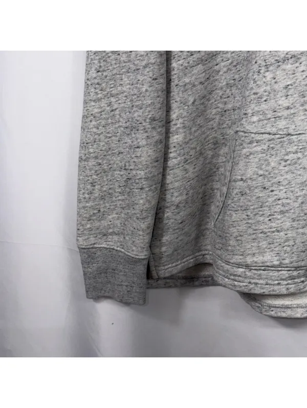 Hollister Gray Marled Pullover Hoodie Medium - Image 4