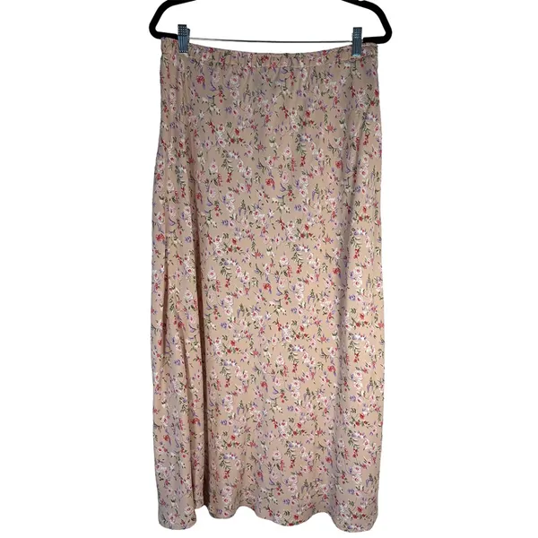 Carol Anderson Collection Vintage 90s Floral Maxi Skirt | Cottagecore Prairie - Image 7