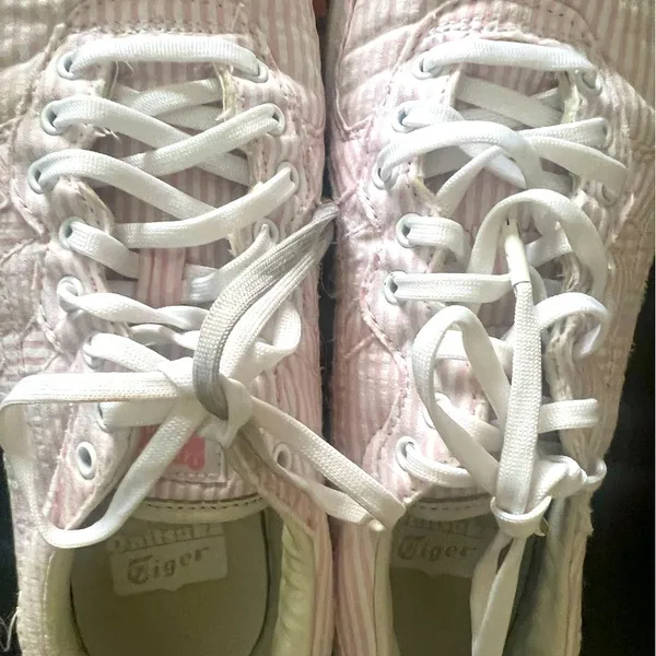 Onitsuko Tiger & Naked sneakers seersucker vegan in “ candy”pink - Image 7