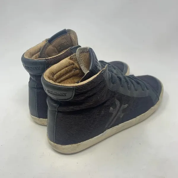 Frye Dylan Calf Hair High‎ Top Sneakers Black Size US 6.5 - Image 6