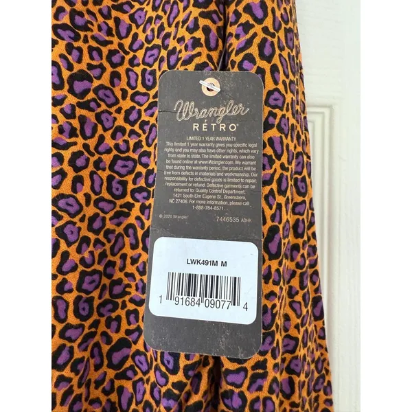 NWT Wrangler Retro Wrap Top Blouse size medium - Image 3