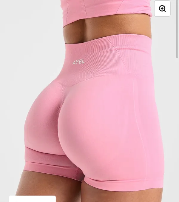 AYBL Empower Shorts Baby Pink - Image 2