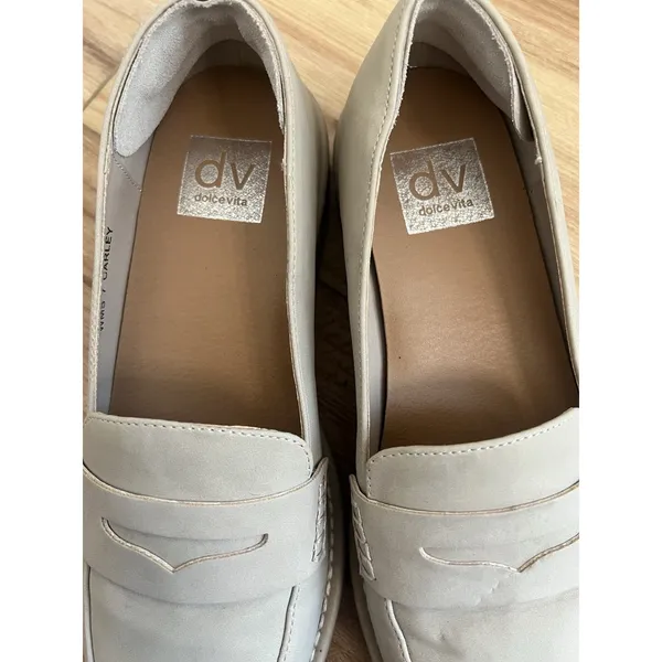 Dolce Vita W 7 Carly Tan Beige Lug Loafer Slip On Old Money Quiet Luxury Minimal - Image 5