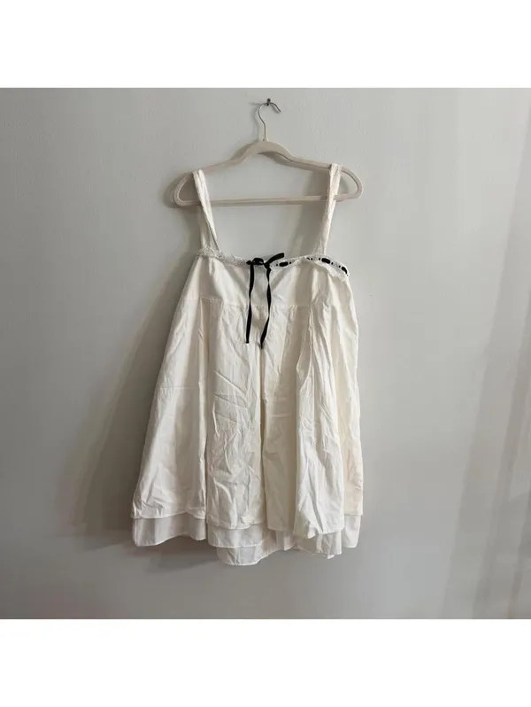 Reformation Shai Sleeveless Black and White Mini Dress - Image 2