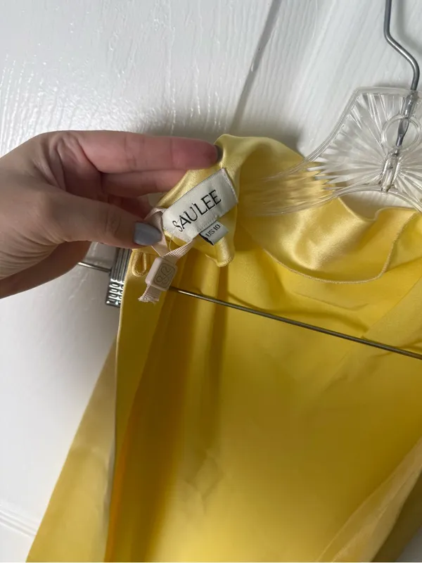 Sau Lee Penelope Backless Satin Gown in Popcorn Yellow 10 - Image 15