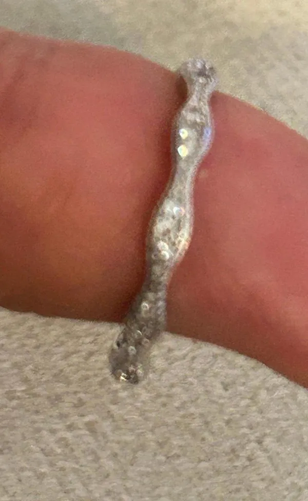 925 sterling silver ring band size 6.75 lot b32 - Image 2