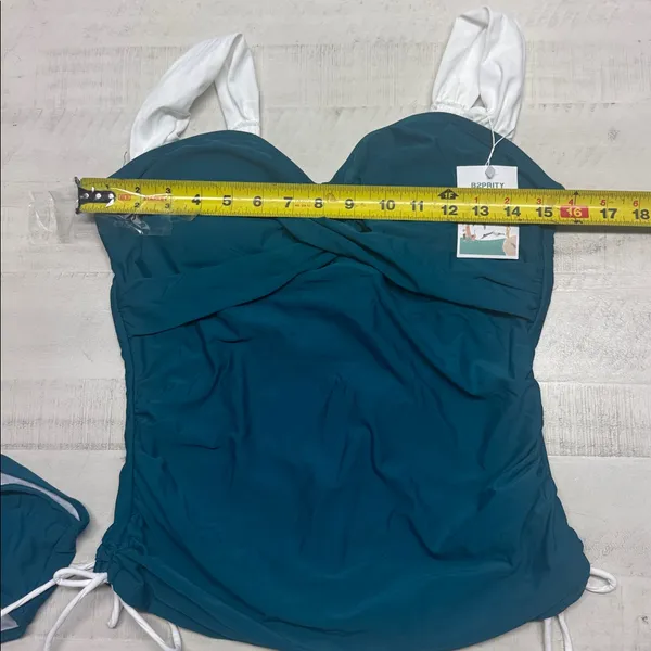 B2prity Tankini Tummy Control Two Piece High Waisted Wrap with Bottom Swimwear - Image 6