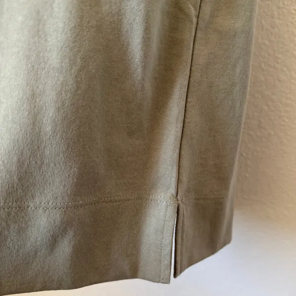 Everlane Organic Cotton Polo Dress Fog Green White Collar XS Short Sleeve Mini - Image 5