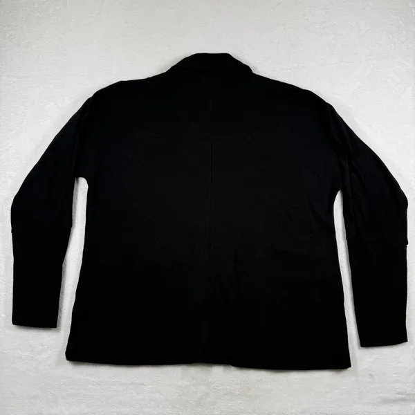 Pact Womens Black 100% Organic Cotton Knit Blazer Cardigan Jacket Size‎ M - Image 7