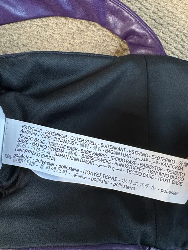 NWOT Zara Faux Leather Corset / Bra Top Plum Size Medium - Image 10