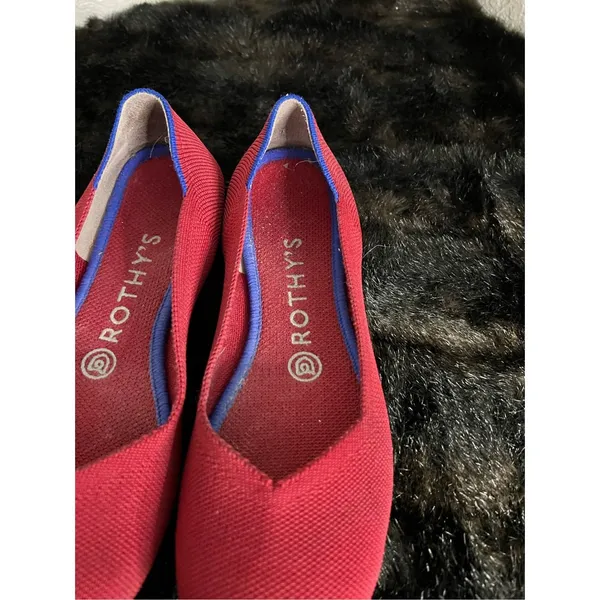 Rothy’s The Flat Round Toe | Red | Size 7 flats shoes ballet - Image 2