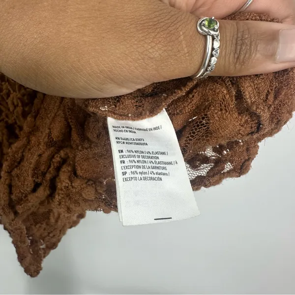 American Eagle Outfitters Boho Lace Tank Top Size XS Fairy Festival Sheer - Image 3