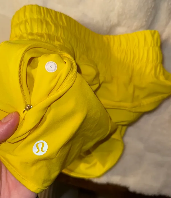 Lululemon EUC  Track That HR 3” Short Sonic Yellow - Image 6