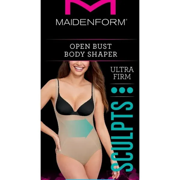 NWT Maidenform Open Bust Body Shaper #FL2656 Size XL - Image 4