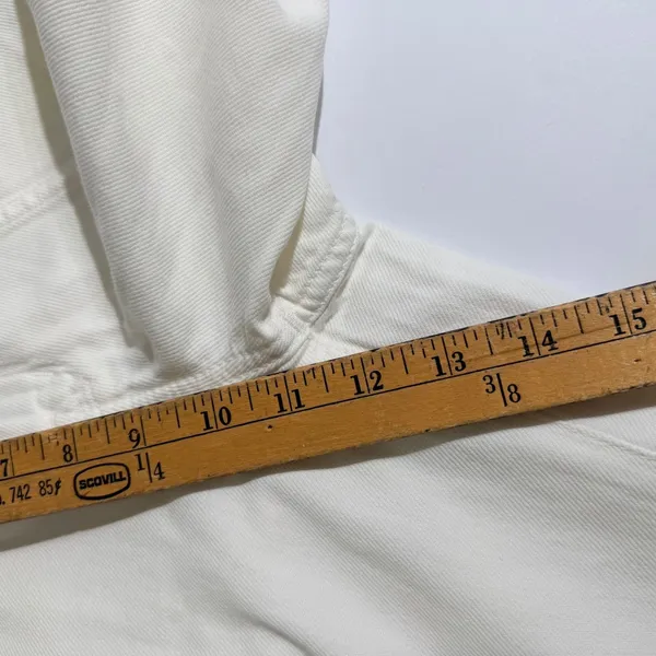 NWT Madewell Wide Sweep Trouser Denim Jeans Cream Size 27 Wide Leg Spring Summer - Image 13