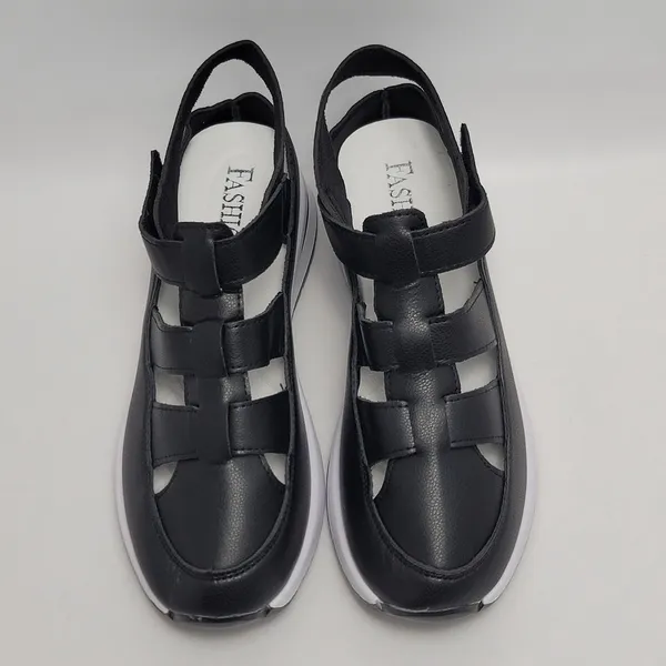Fashion Comfort Sandals Hollow-Out Sporty Fisherman Style Platform Wedges Sz 40 - Image 3